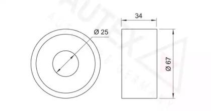 Autex 641926 Ролик натяжителя Autex 641926 Ролик натяжителя