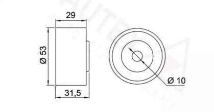 Autex 641944 Ролик обводной ремня грм Autex 641944 Ролик обводной ремня грм