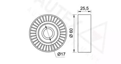 Autex 651064 Ролик натяжной Autex 651064 Ролик натяжной