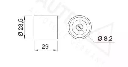 Autex 651083 Ролик обводной ремня грм Autex 651083 Ролик обводной ремня грм