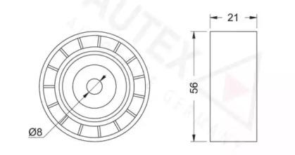 Autex 651242 Ролик натяжной Autex 651242 Ролик натяжной
