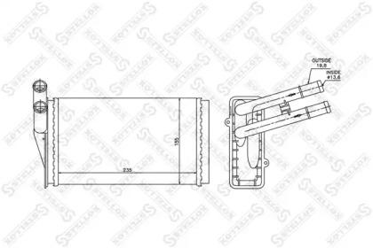 Stellox 10-35021-SX Радіатор обігрівача салону