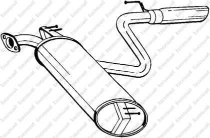 Bosal 228-469 Глушник вихлопних газів кінцевий Bosal 228-469 Глушник вихлопних газів кінцевий