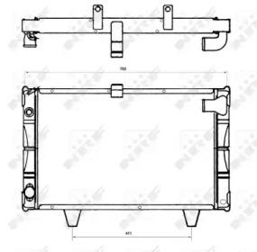 NRF 527111 Радіатор охолодження двигуна NRF 527111 Радіатор охолодження двигуна