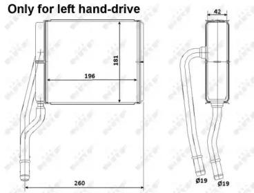 NRF 53206 Радіатор пічки