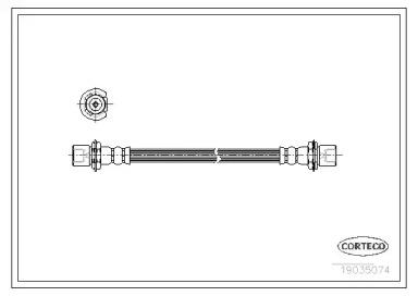 Corteco 19035074 Hose assy brake Corteco 19035074 Hose assy brake