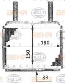 Hella 8FH 351 311-771 Радіатор обігрівача салону Hella 8FH 351 311-771 Радіатор обігрівача салону