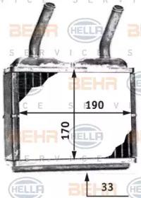 Hella 8FH 351 311-781 Радіатор пічки Hella 8FH 351 311-781 Радіатор пічки