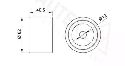 Autex 651981 Ролик обводной ремня грм Autex 651981 Ролик обводной ремня грм