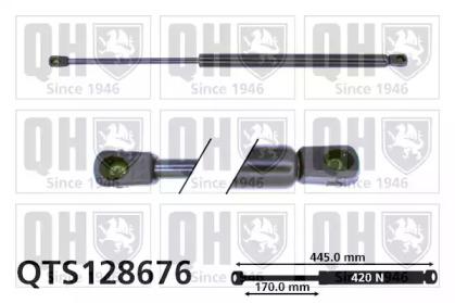 Quinton Hazell QTS128676 Пружина газовая крышки багажника Quinton Hazell QTS128676 Пружина газовая крышки багажника