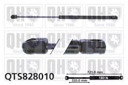 Quinton Hazell QTS828010 Пружина газова Quinton Hazell QTS828010 Пружина газова