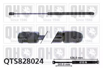 Quinton Hazell QTS828024 Пружина газова кришки багажника