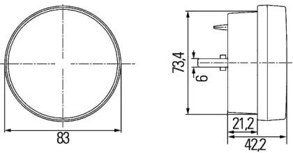 Hella 2BE 980 690-101 Вогні денні ходові