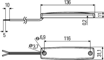 Hella 2JA 343 660-107 Ліхтар освітлення салону