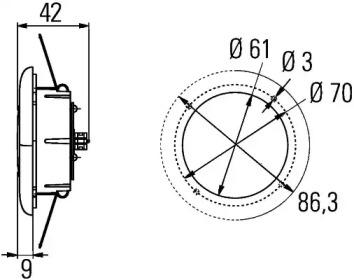 Hella 2JA 343 790-311 Innenleuchte