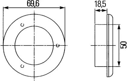 Hella 2JA 959 599-002 Innenleuchte