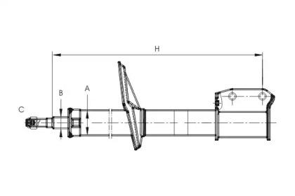 Sct Germany Z 3237 G Shock absorber assy