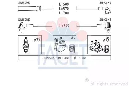 Facet 4.9436 Zuendkabel Facet 4.9436 Zuendkabel
