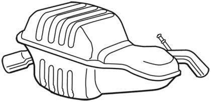 Walker 22810 Глушник вихлопних газів кінцевий Walker 22810 Глушник вихлопних газів кінцевий