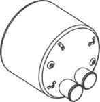 Dinex 22312 Середній глушник вихлопних газів Dinex 22312 Середній глушник вихлопних газів