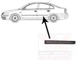 Van Wezel 5836425 Moulding assy plastic Van Wezel 5836425 Moulding assy plastic