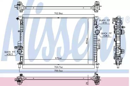 Nissens 66864 Радіатор Nissens 66864 Радіатор