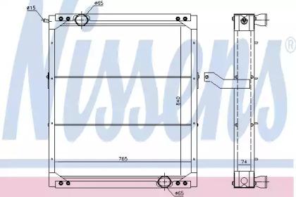Nissens 6719603 Радіатор охолодження двигуна Nissens 6719603 Радіатор охолодження двигуна