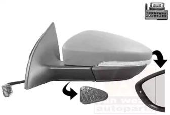 Van Wezel 5841817 Дзеркало зовнішнє заднього виду Van Wezel 5841817 Дзеркало зовнішнє заднього виду