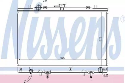 Nissens 68157 Радіатор охолодження двигуна Nissens 68157 Радіатор охолодження двигуна