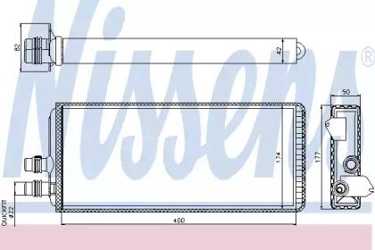 Nissens 71815 Радіатор обігрівача салону