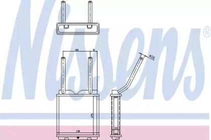 Nissens 726531 Радіатор обігрівача салону