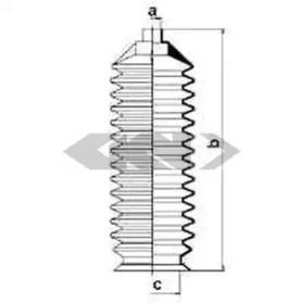 GKN-Spidan 83876 Пыльник рулевой рейки GKN-Spidan 83876 Пыльник рулевой рейки