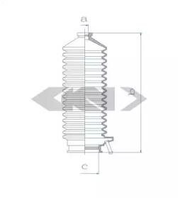 GKN-Spidan 84134 Пильник рульової рейки GKN-Spidan 84134 Пильник рульової рейки