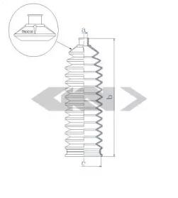 GKN-Spidan 84169 Пыльник рулевой рейки
