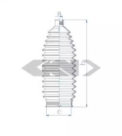 GKN-Spidan 84187 Пыльник рулевой рейки GKN-Spidan 84187 Пыльник рулевой рейки