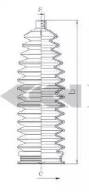 GKN-Spidan 84209 Пильник рульової рейки