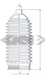 GKN-Spidan 84233 Пыльник рулевой рейки GKN-Spidan 84233 Пыльник рулевой рейки