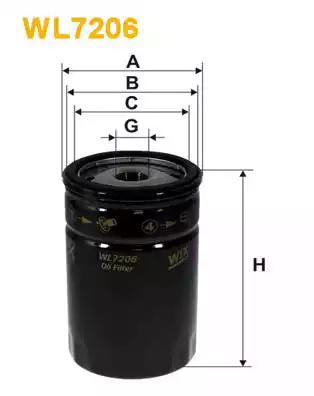 Wix Filters WL7206 Фільтр масляний
