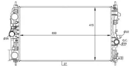 Wilmink Group WG1723617 Радиатор охлаждения двигателя