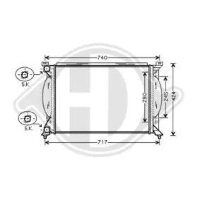 Diederichs 8101705 Радіатор охолодження двигуна Diederichs 8101705 Радіатор охолодження двигуна