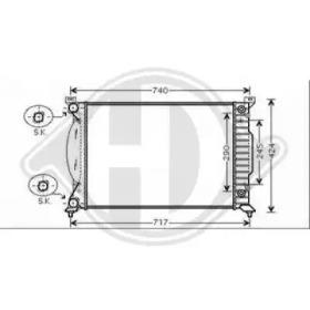 Diederichs 8101707 Радиатор охлаждения двигателя Diederichs 8101707 Радиатор охлаждения двигателя