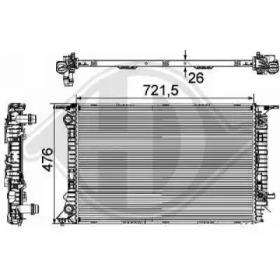 Diederichs 8101806 Радіатор охолодження двигуна Diederichs 8101806 Радіатор охолодження двигуна