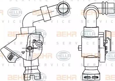 Hella 9XL 351 341-061 Кран обігрівача салону Hella 9XL 351 341-061 Кран обігрівача салону