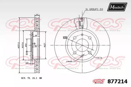 Maxtech 877214.0000 Brake disc Maxtech 877214.0000 Brake disc