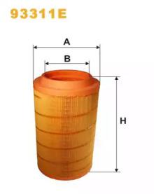 Wix Filters 93311E Фильтр воздушный Wix Filters 93311E Фильтр воздушный