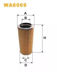Wix Filters WA6069 Фільтр повітряний Wix Filters WA6069 Фільтр повітряний
