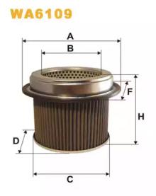Wix Filters WA6109 Фільтр повітряний Wix Filters WA6109 Фільтр повітряний