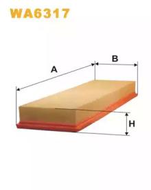 Wix Filters WA6317 Фільтр повітряний Wix Filters WA6317 Фільтр повітряний
