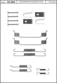 Kawe 105-0605 Spring set disc brake
