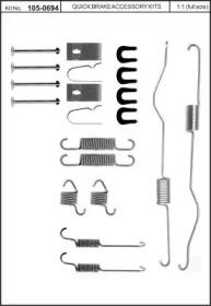 Kawe 105-0694 Монтажний комплект гальмівних колодок